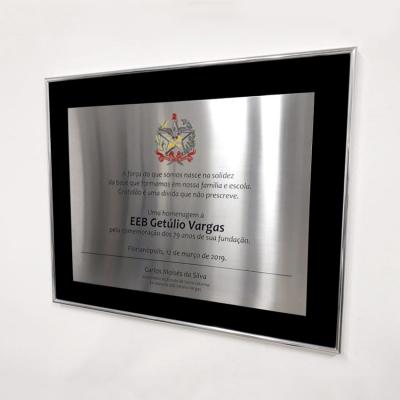 Placa 30 X 40 Moldura 40 X 50 Cm