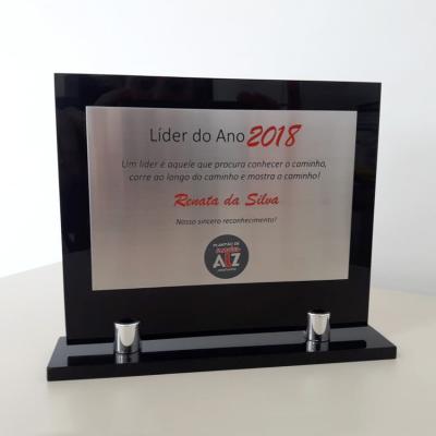 Placas Com Moldura E Base Acrlico 1