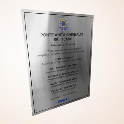 Placa Inaugurao 12