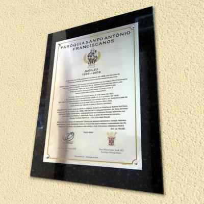 Placa Jubileu 50 Anos